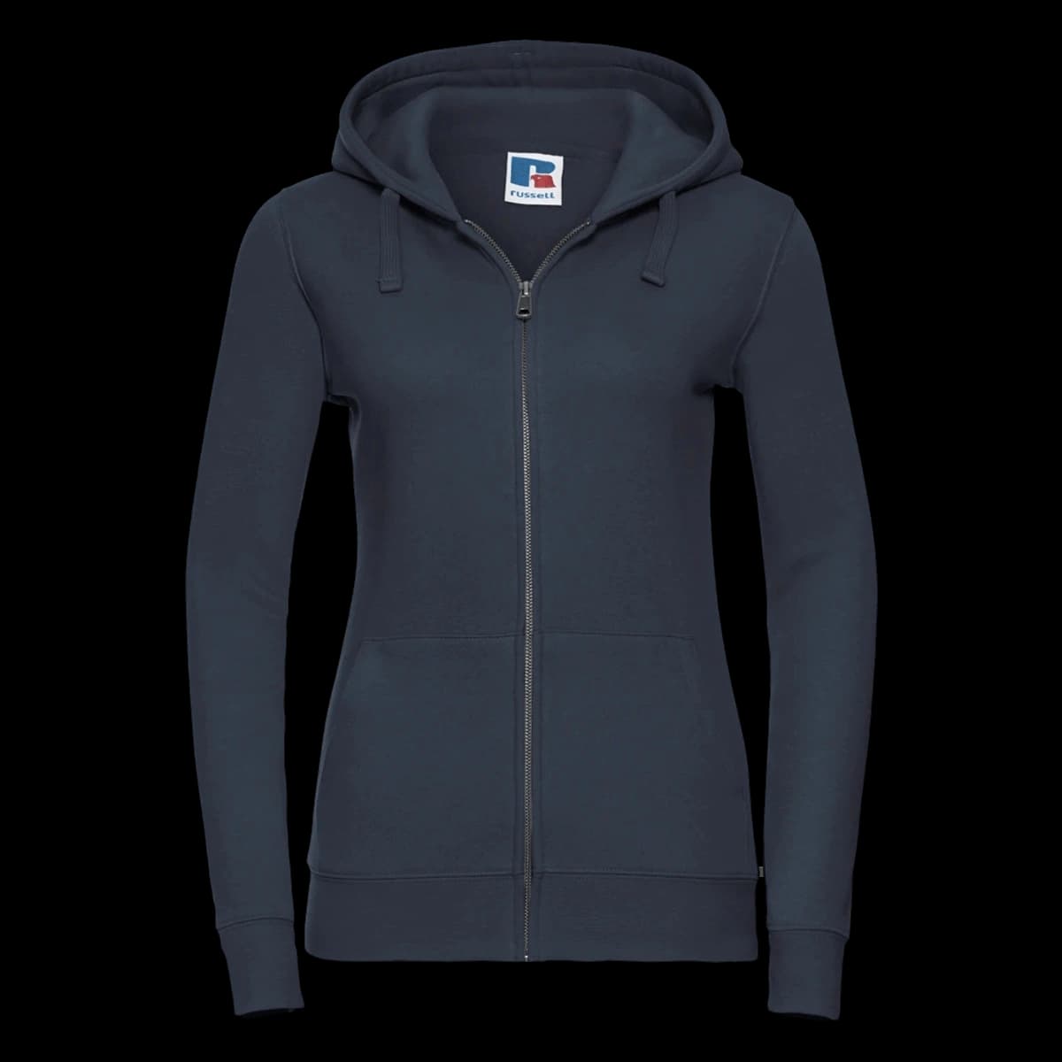 Russell Athletic Ladies Authentic Zip Hooded Sweatshirt — front