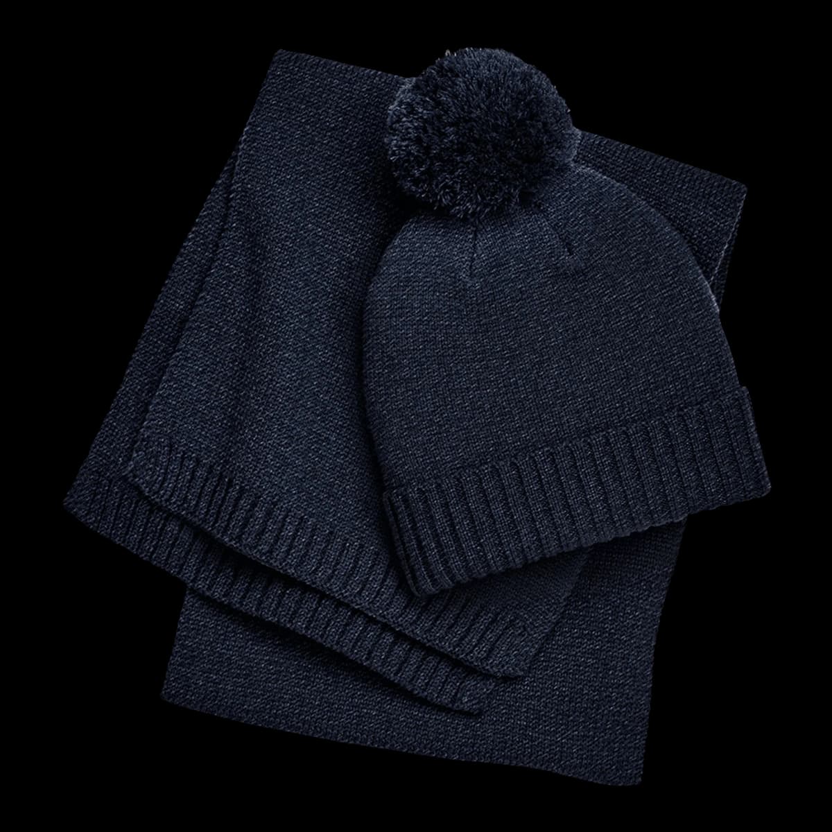 Beechfield Knitted Scarf and Beanie Gift Set — front
