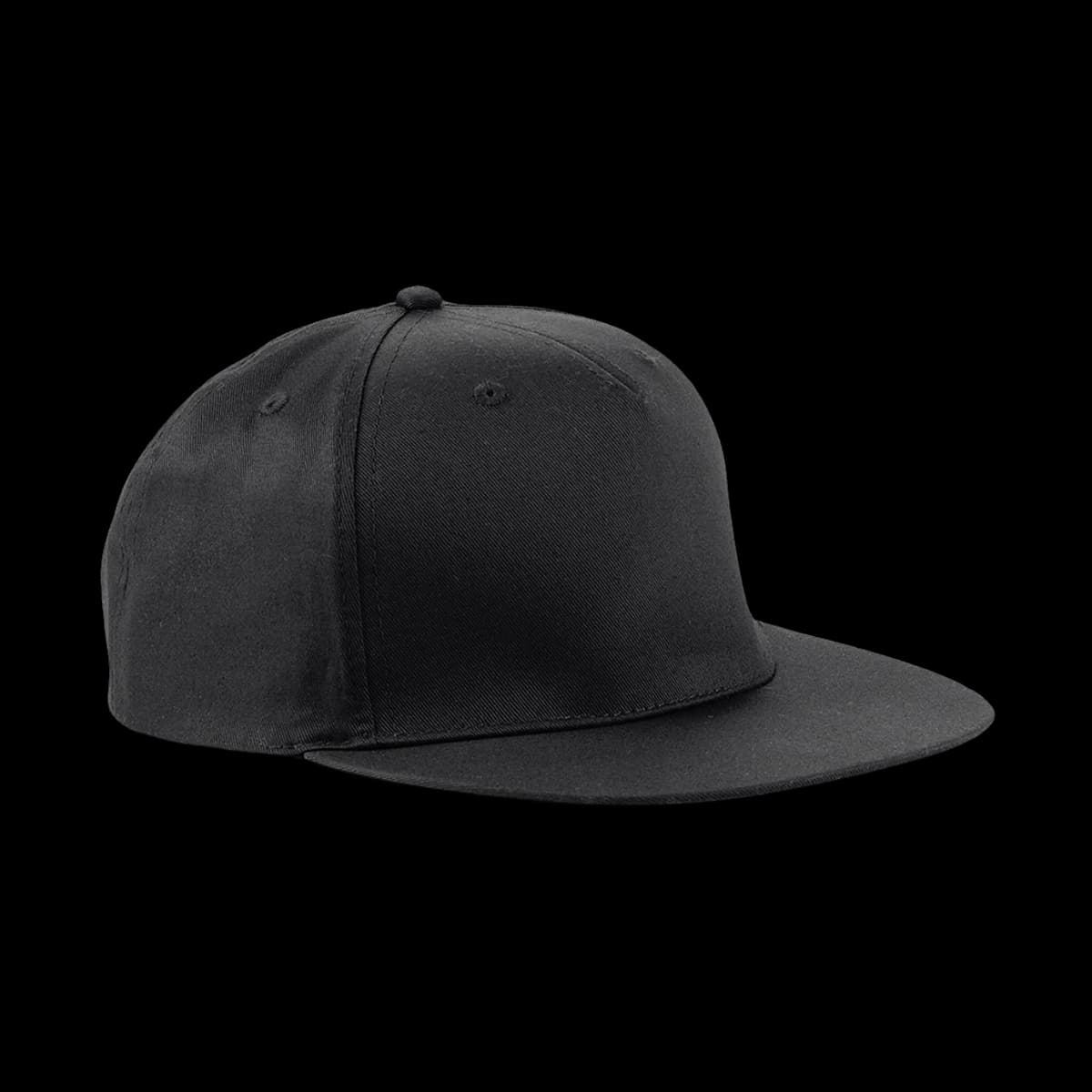 Beechfield 5 Panel Snapback Rapper Cap — front