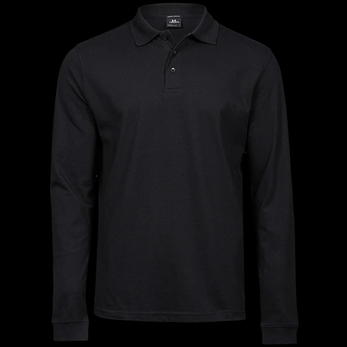Tee Jays Luxury Stretch Long Sleeve Polo Shirt — front