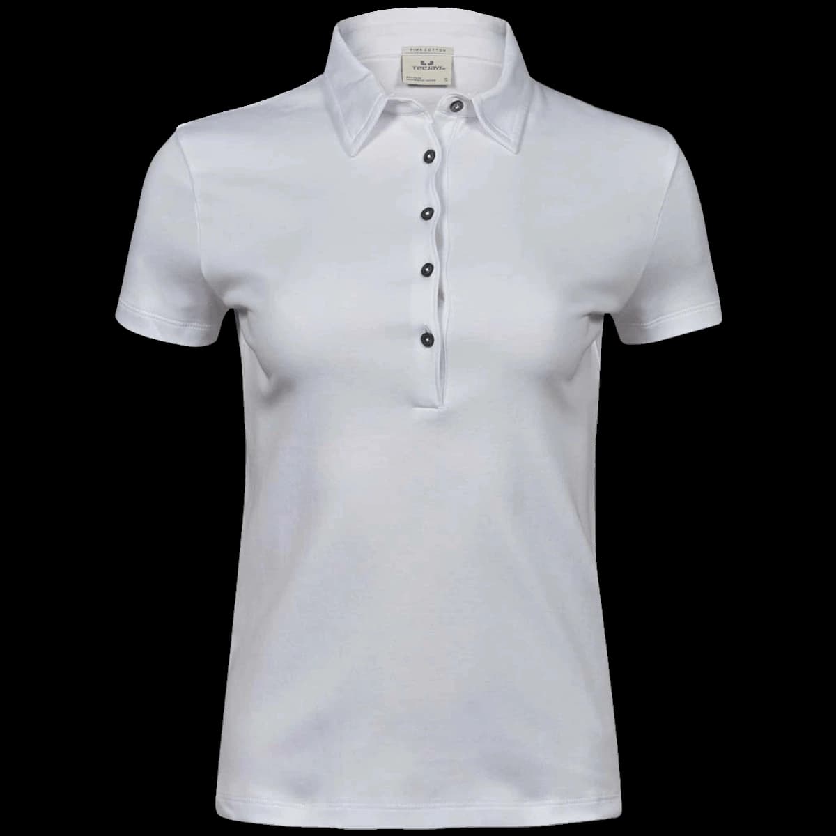 Tee Jays Ladies Pima Cotton Interlock Polo Shirt — front