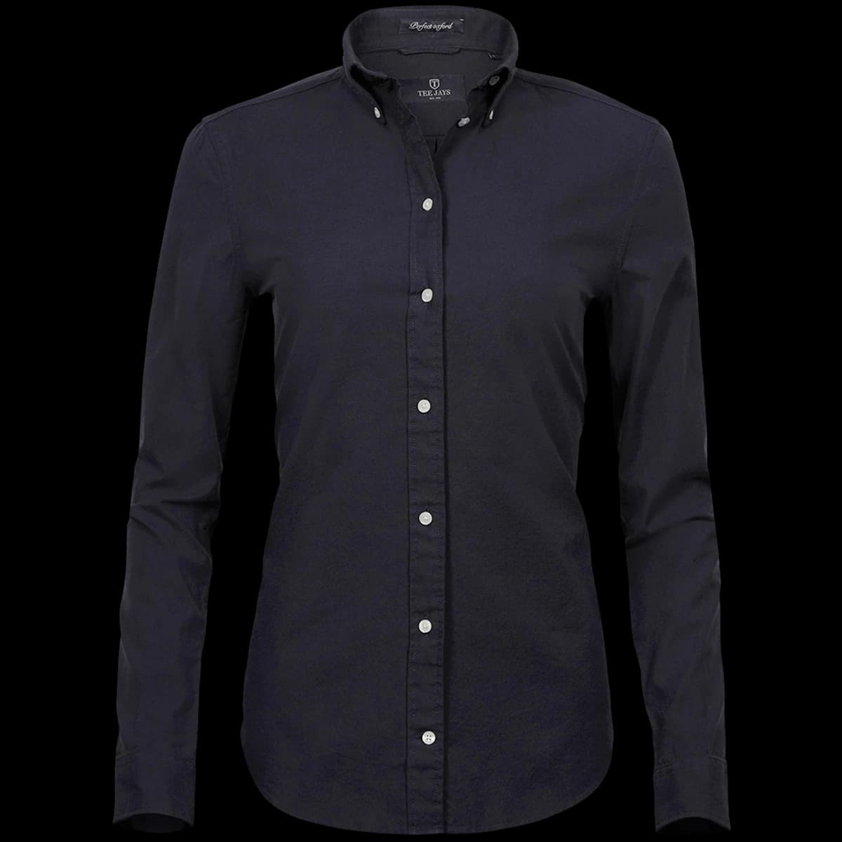 Tee Jays Ladies Perfect Long Sleeve Oxford Shirt — front