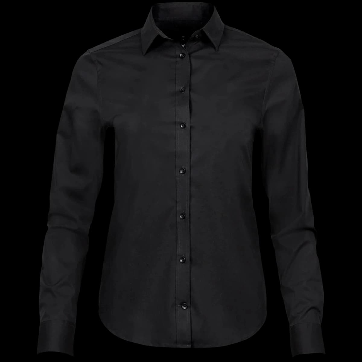 Tee Jays Ladies Stretch Luxury Long Sleeve Poplin Shirt — front