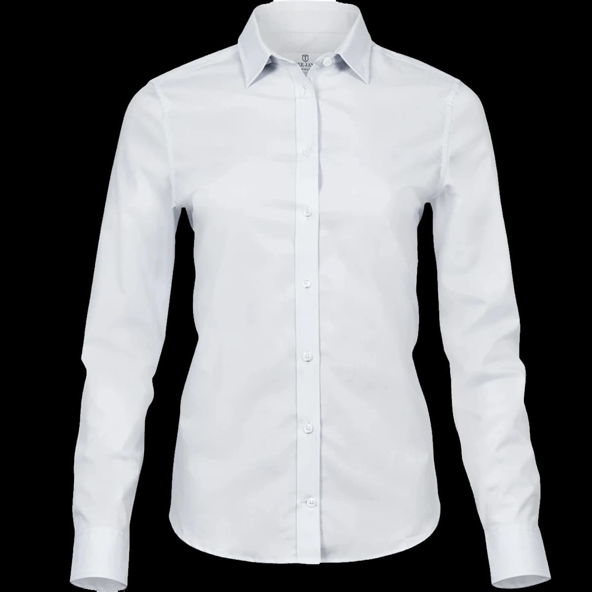 Tee Jays Ladies Stretch Luxury Long Sleeve Poplin Shirt — front