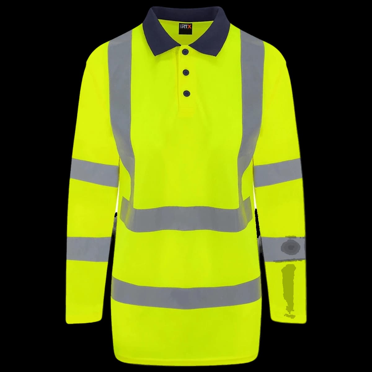 Pro RTX High Visibility Long Sleeve Polo Shirt — front