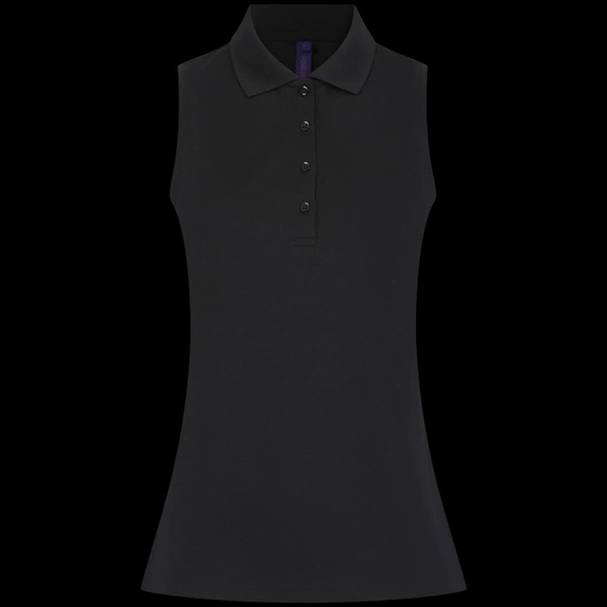 Henbury Ladies Sleeveless Coolplus® Polo Shirt — front