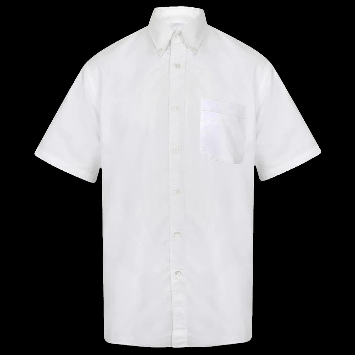 Henbury Short Sleeve Classic Oxford Shirt — front