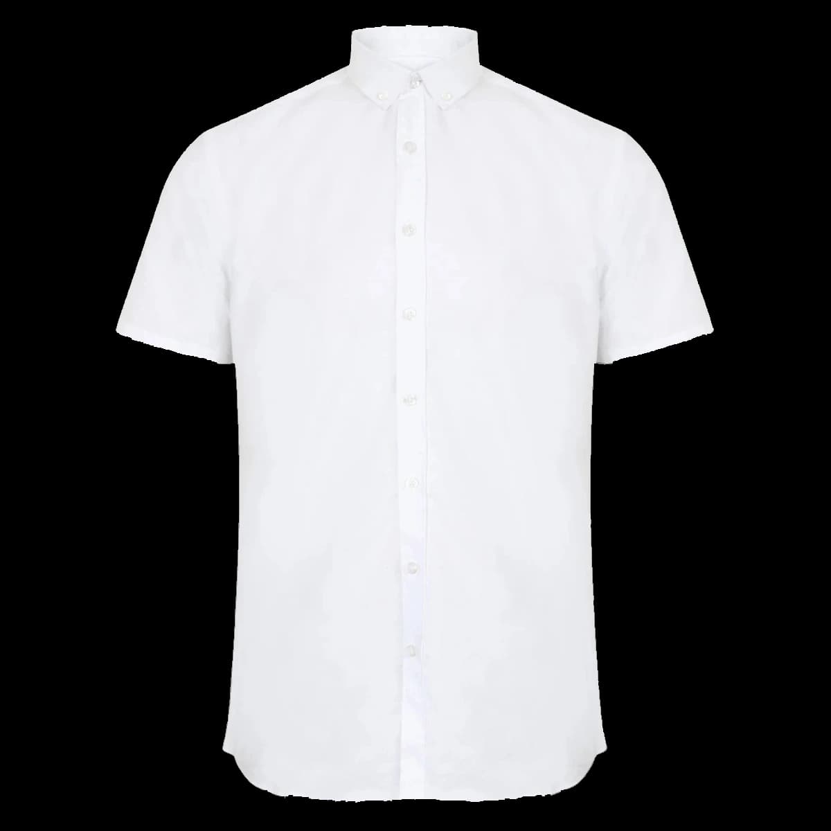 Henbury Modern Short Sleeve Regular Fit Oxford Shirt — front