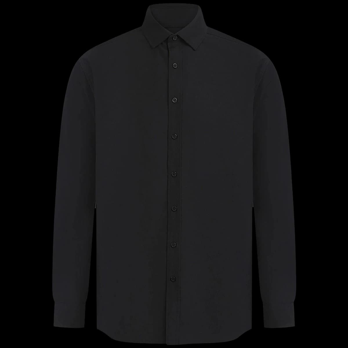 Henbury Long Sleeved Cotton Feel Coolplus® Shirt — front