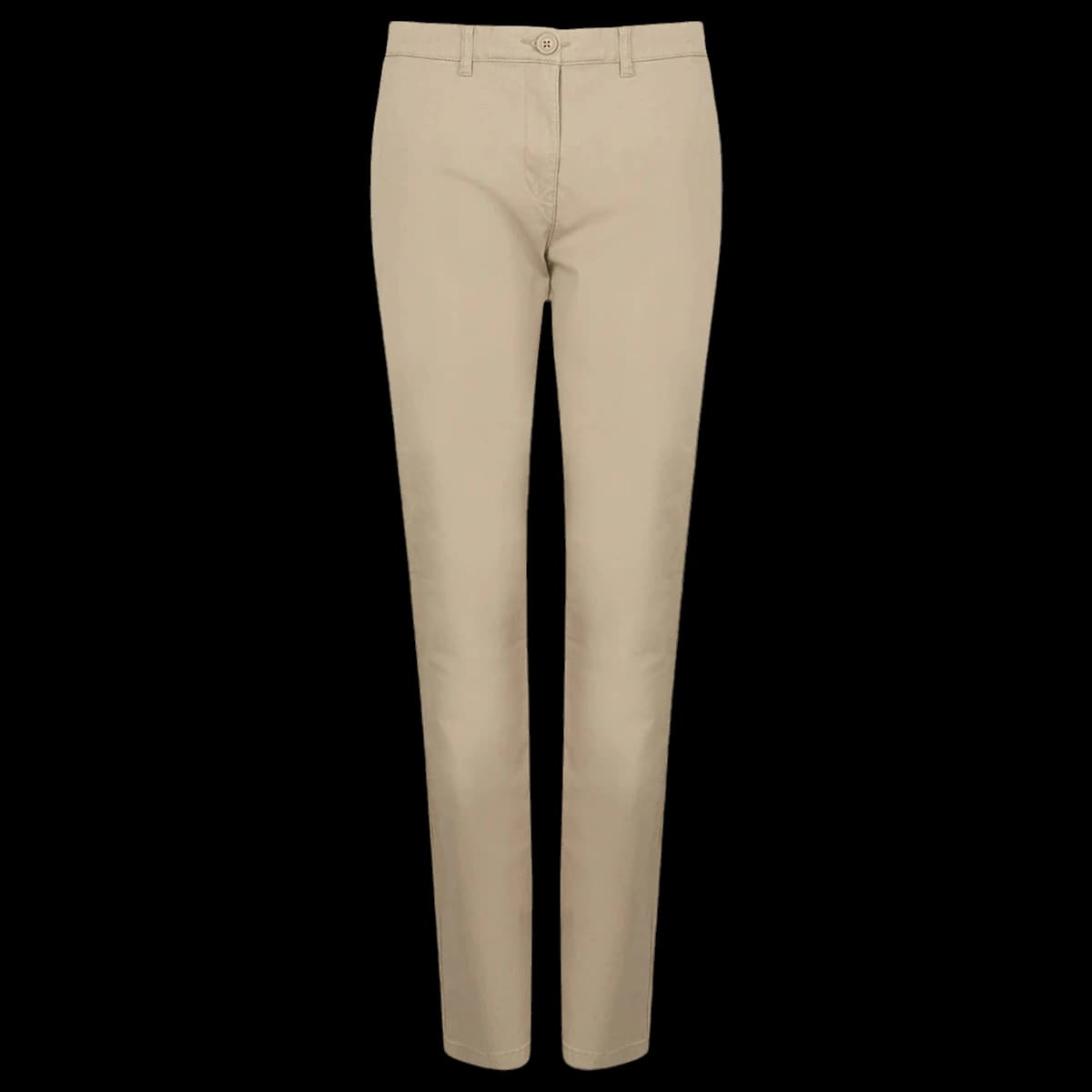 Henbury Ladies Stretch Chino Trousers — front