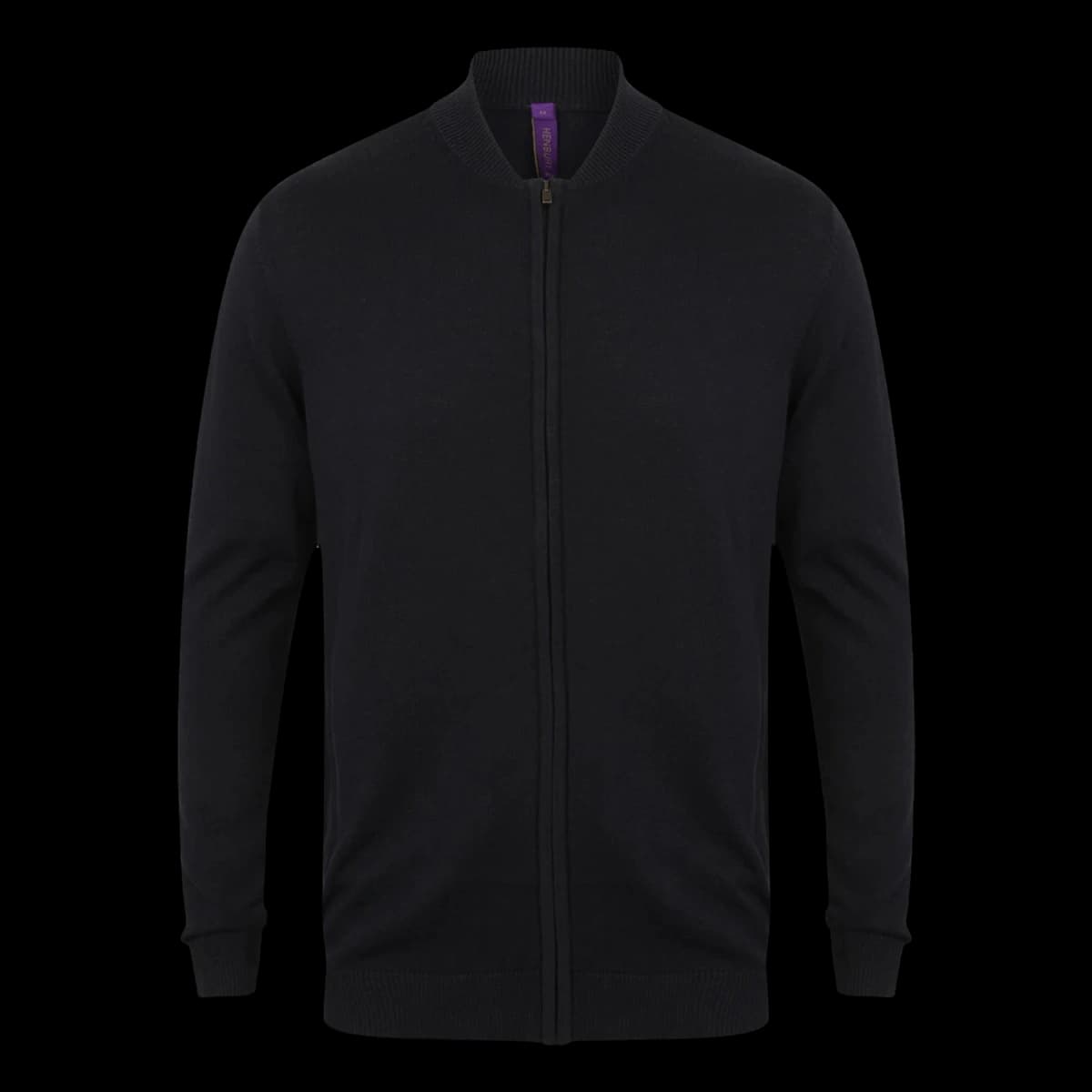 Henbury Unisex Zip Through Cardigan — front