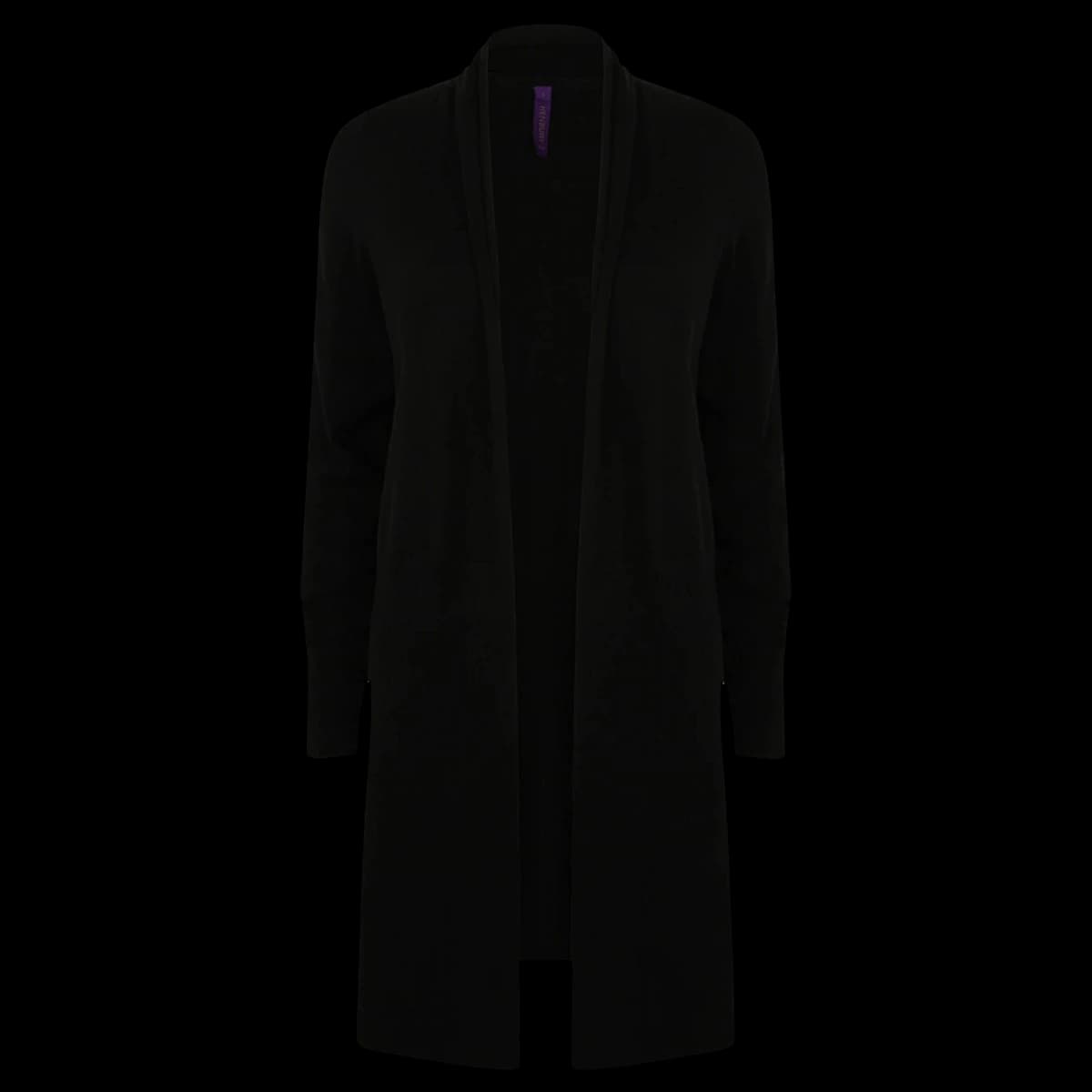 Henbury Ladies Longline Open Cardigan — front