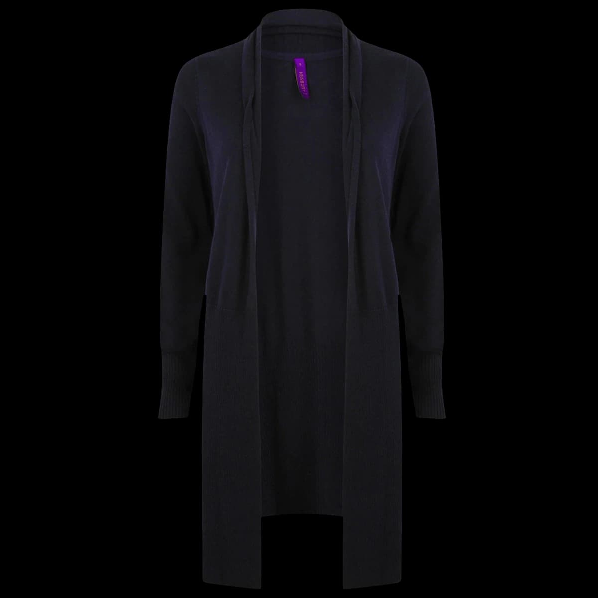 Henbury Ladies Longline Open Cardigan — front