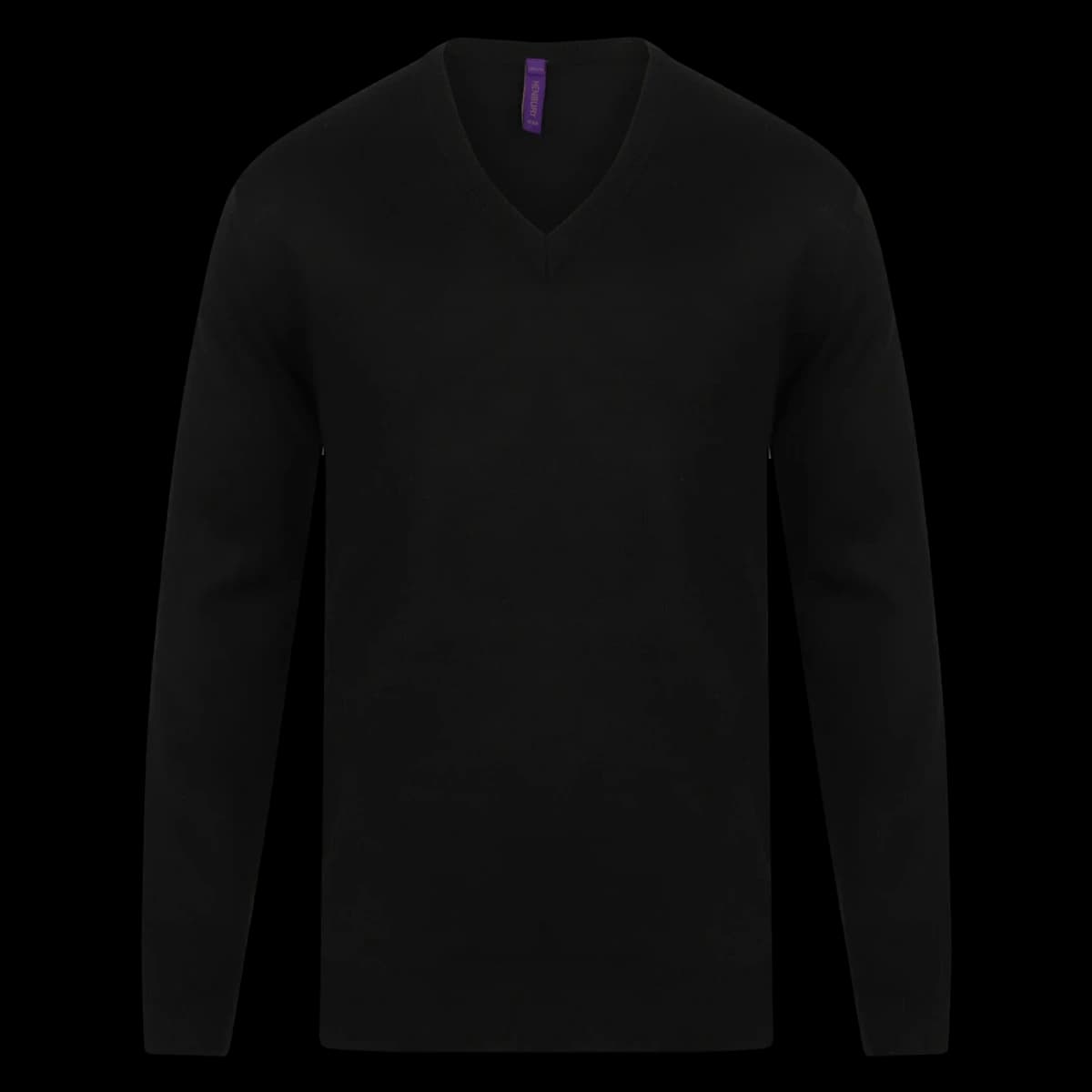 Henbury Acrylic V Neck Sweater — front