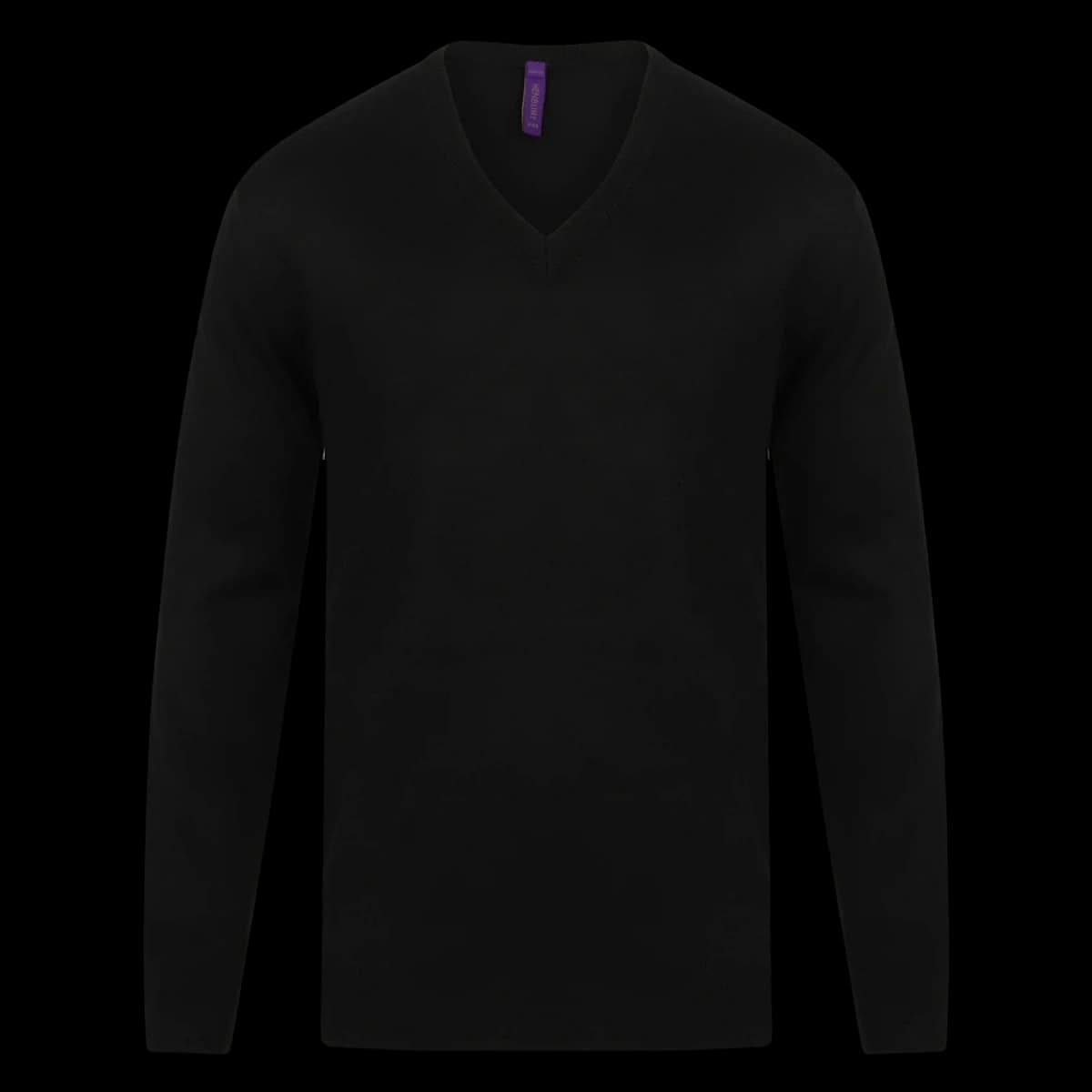 Henbury Acrylic V Neck Sweater — front