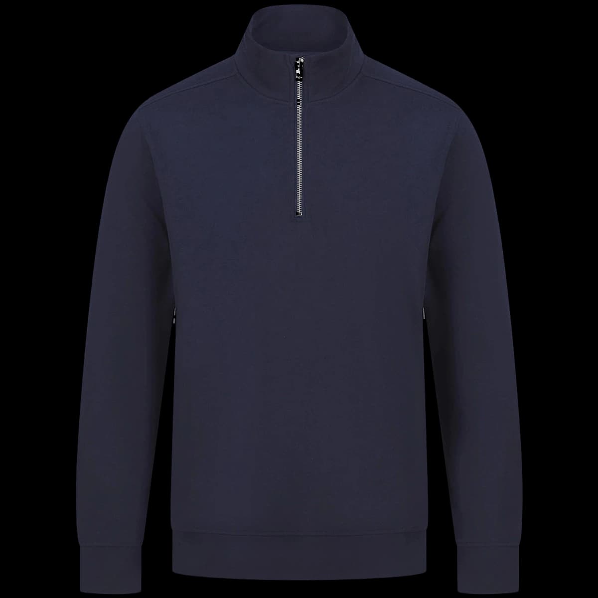 Henbury Unisex Sustainable 1/4 Zip Sweatshirt — front