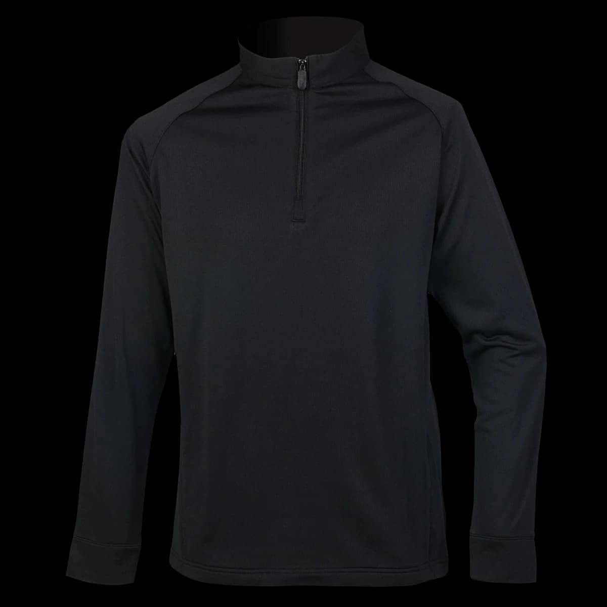 Henbury Zip Neck Wicking Top — front