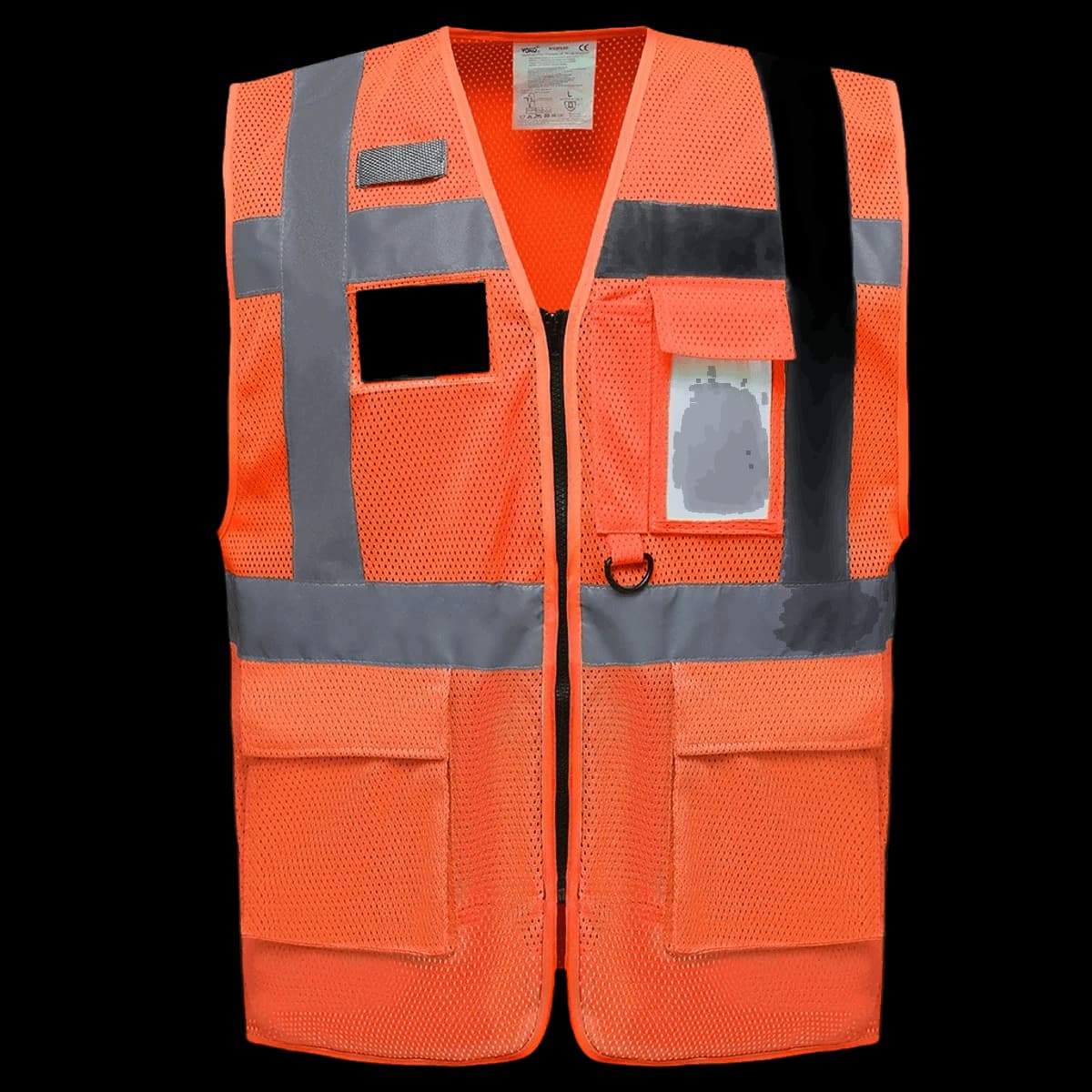 Yoko Hi-Vis Top Cool Open Mesh Executive Waistcoat — front