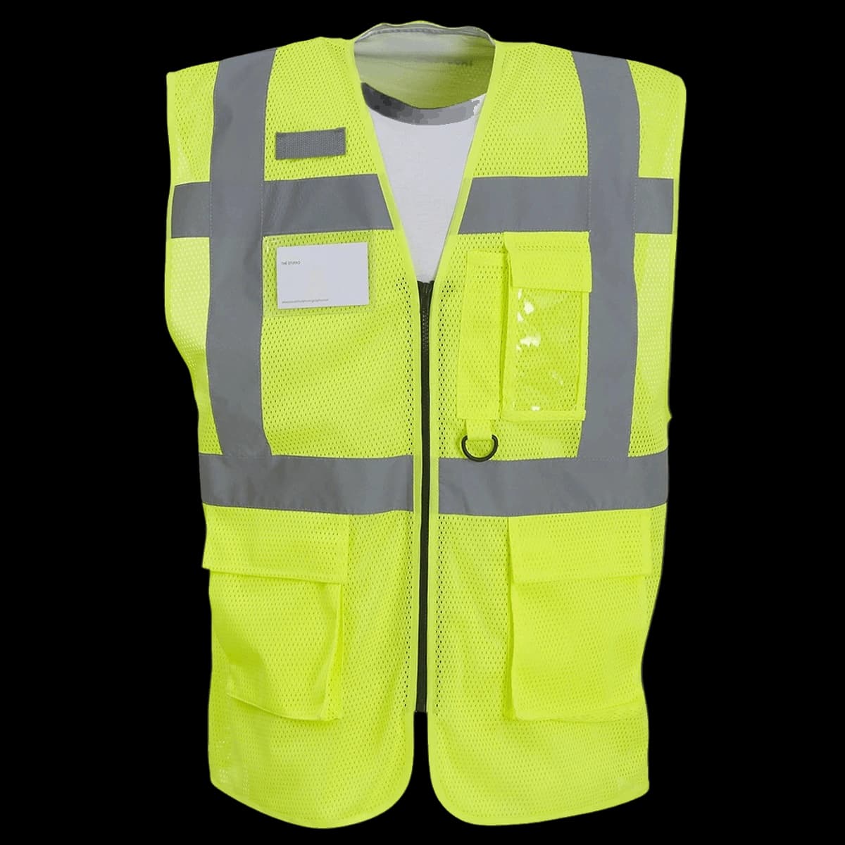 Yoko Hi-Vis Top Cool Open Mesh Executive Waistcoat — front