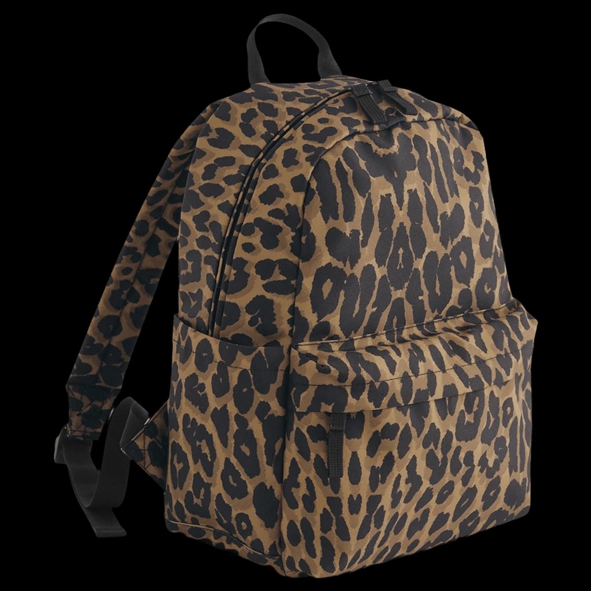 BagBase Leopard Print Mini Backpack — side