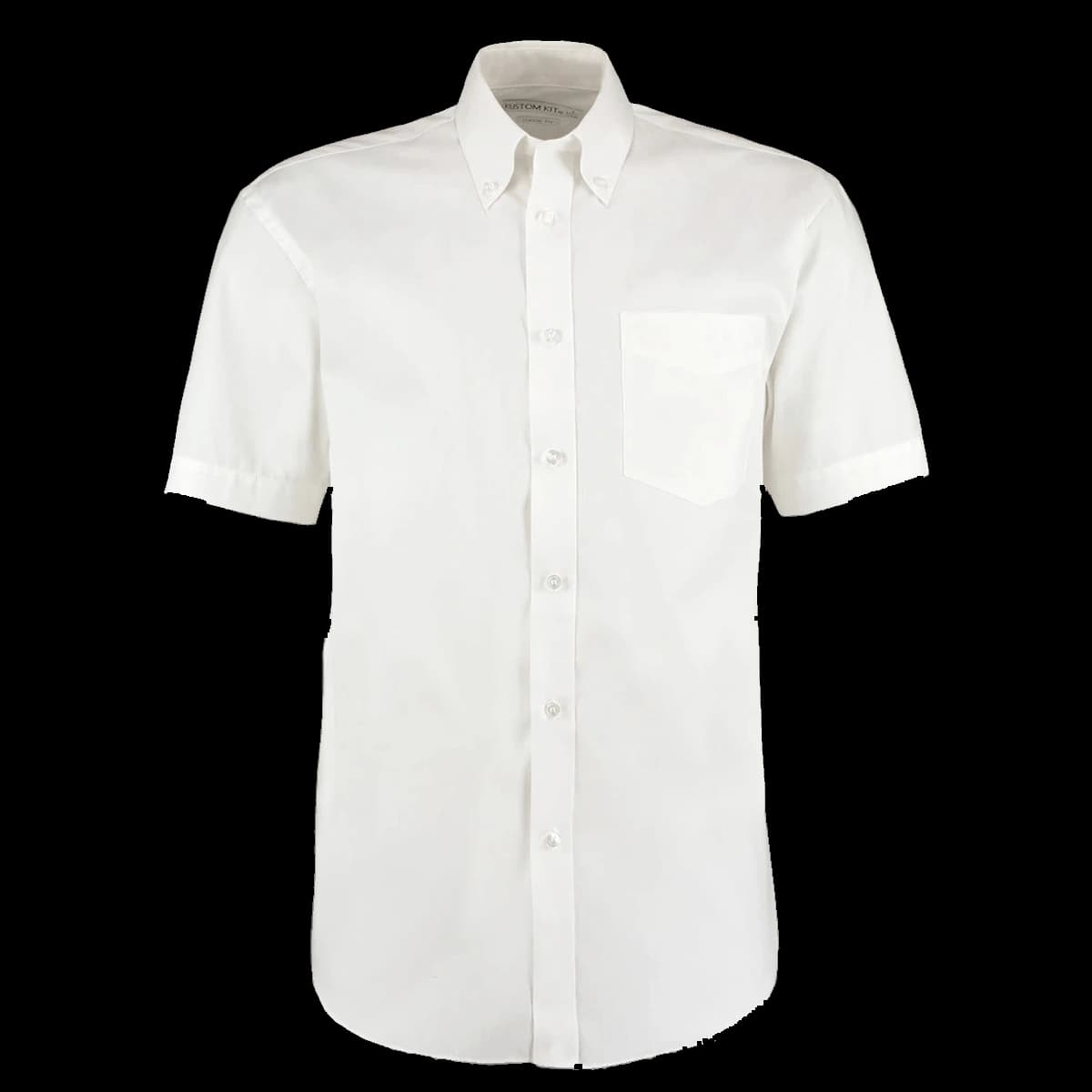 Kustom Kit Premium Short Sleeve Classic Fit Oxford Shirt — front