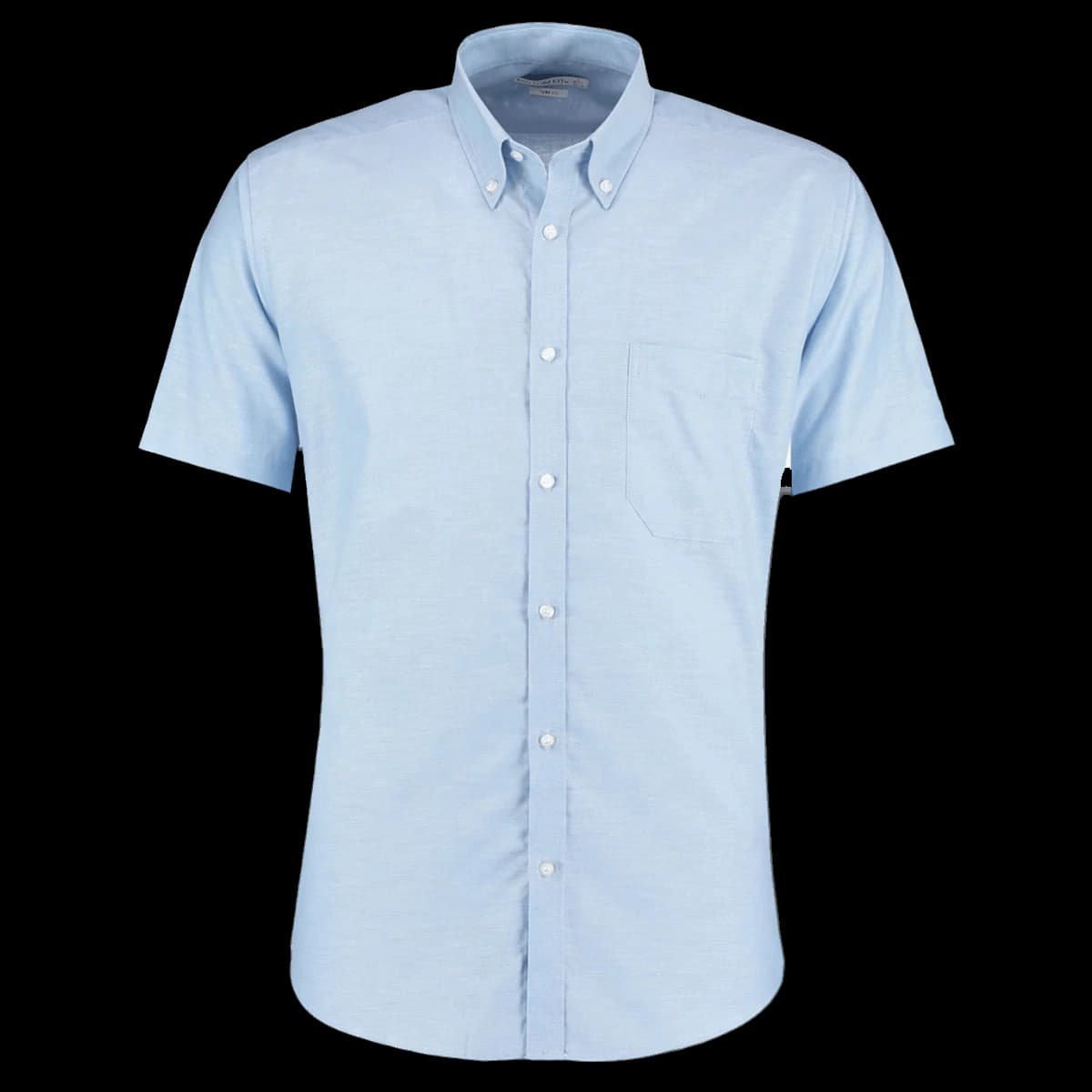 Kustom Kit Short Sleeve Slim Fit Oxford Shirt — front