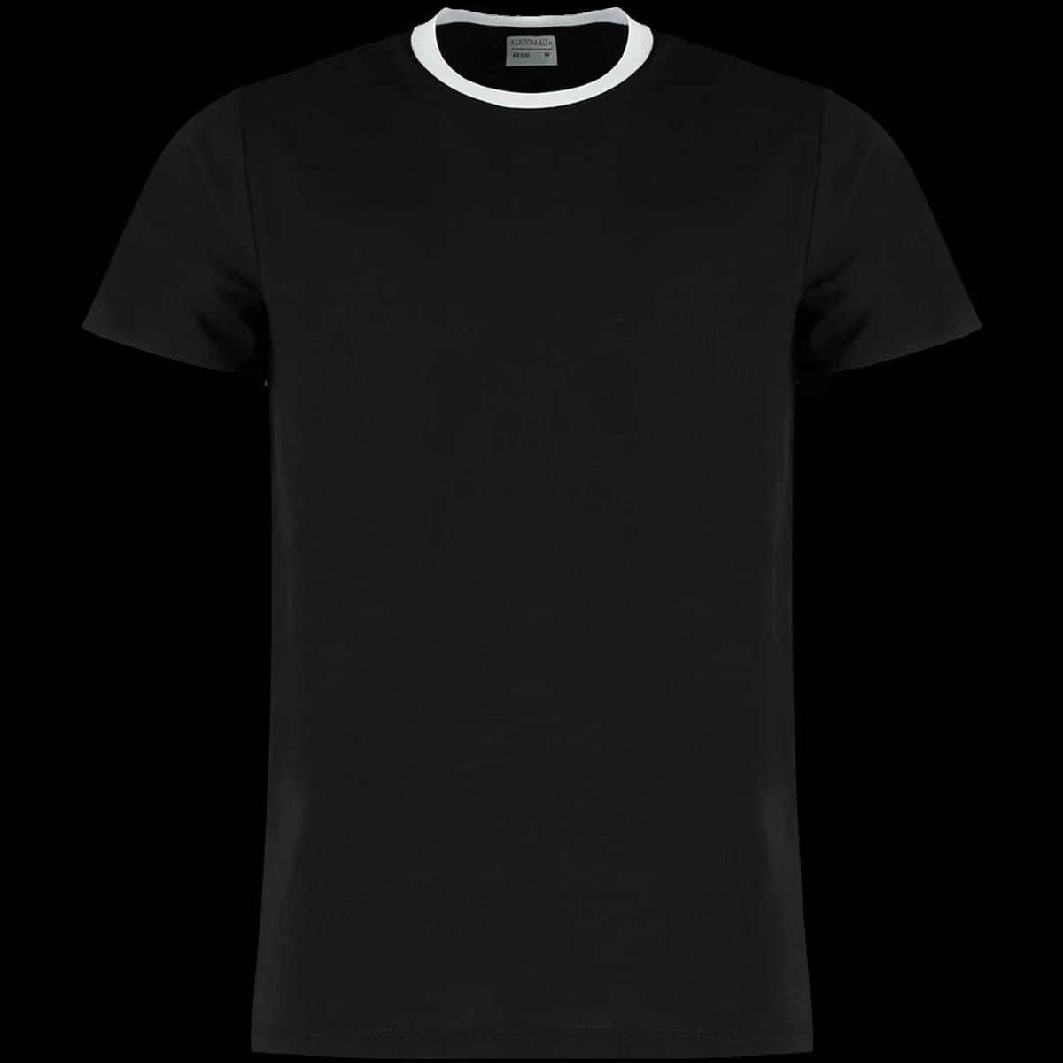 Kustom Kit Fashion Fit Ringer T-Shirt — front