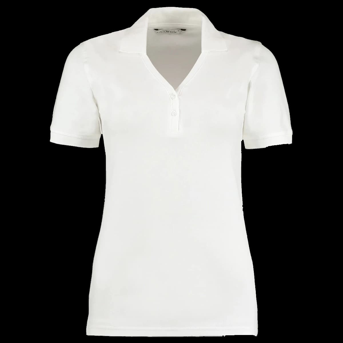 Kustom Kit Sophia Comfortec® V Neck Polo Shirt — front