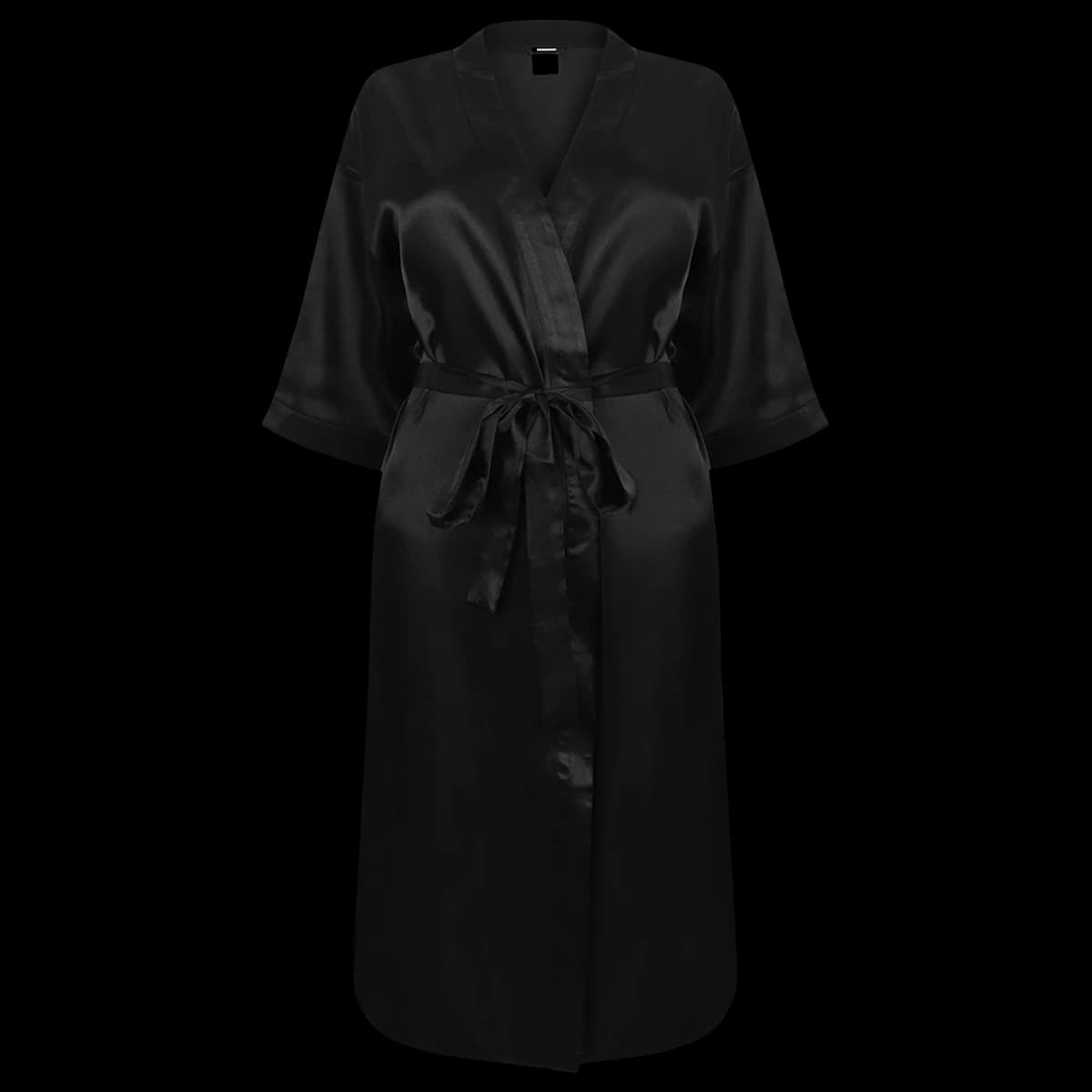Towel City Ladies Satin Robe — front