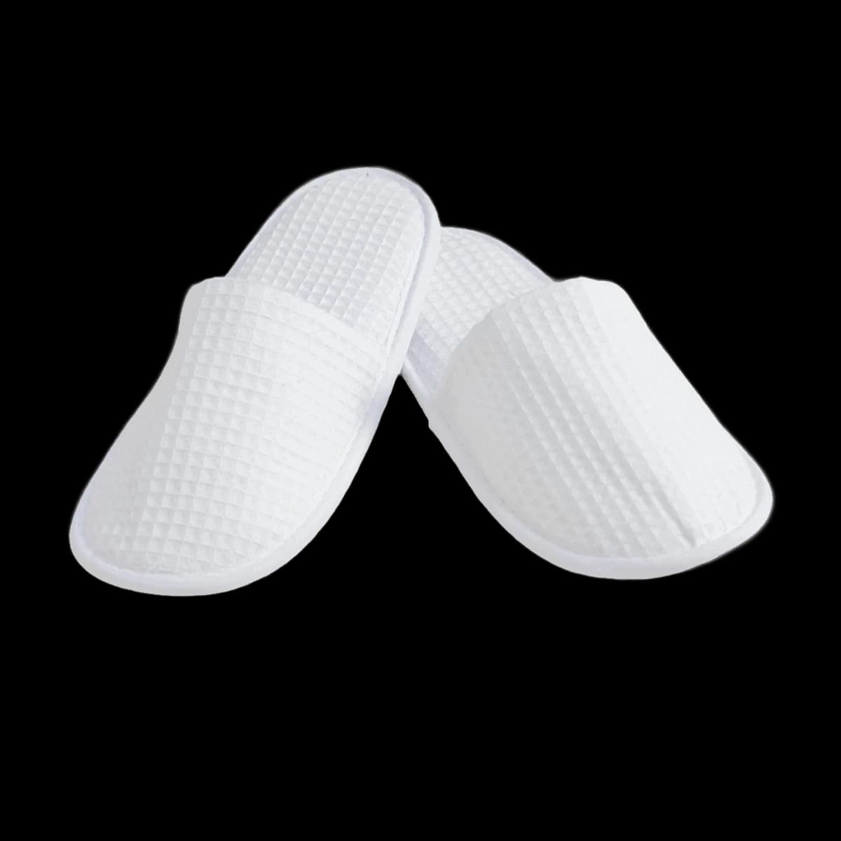 Towel City Waffle Mule Slippers — front