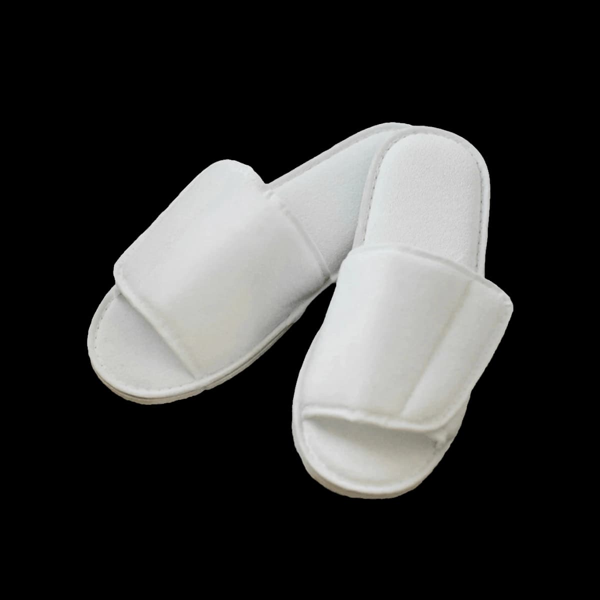 Towel City Open Toe Slippers — front