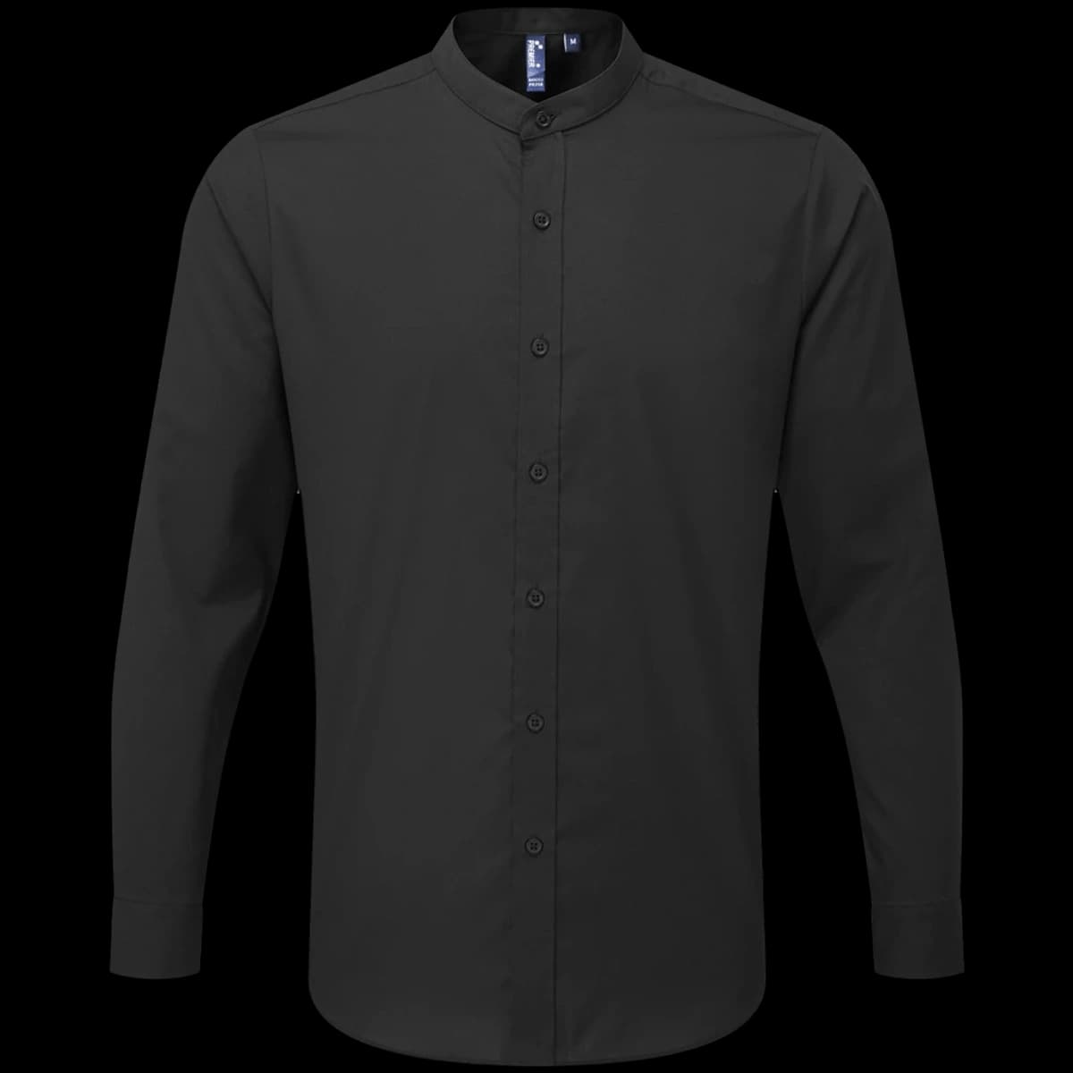 Premier Long Sleeve Grandad Shirt — front