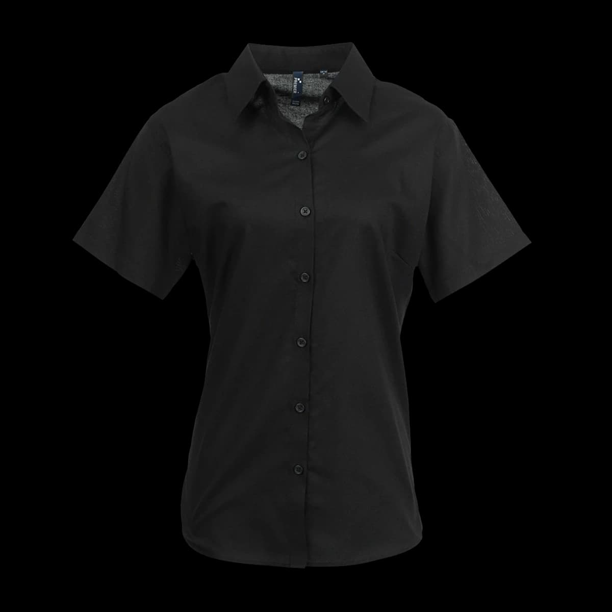 Premier Ladies Signature Short Sleeve Oxford Shirt — front