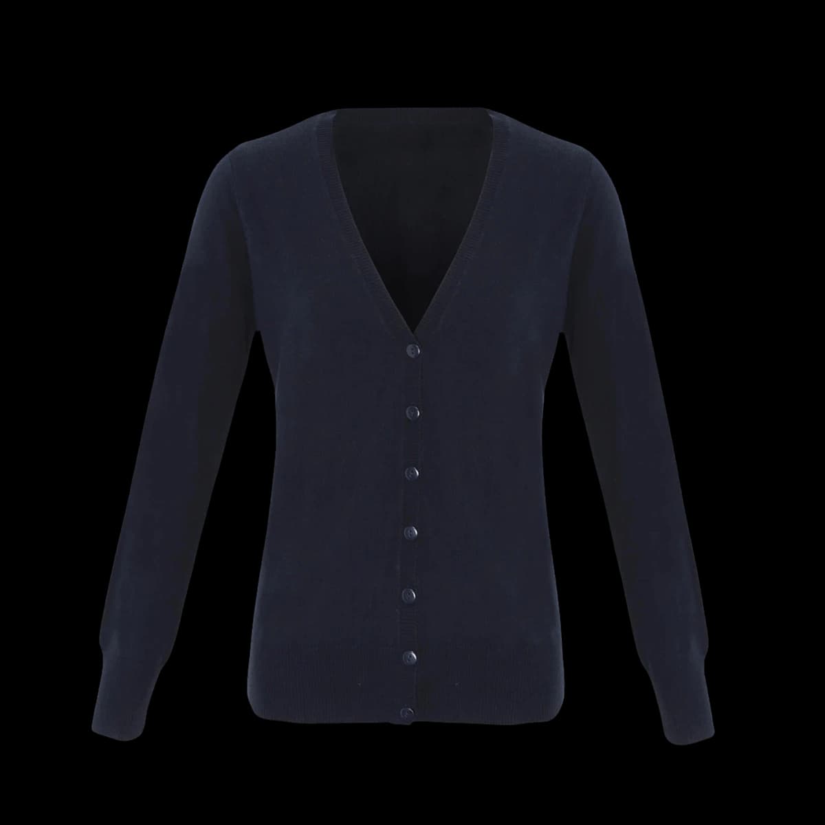 Premier Ladies Essential Acrylic V Neck Cardigan — front