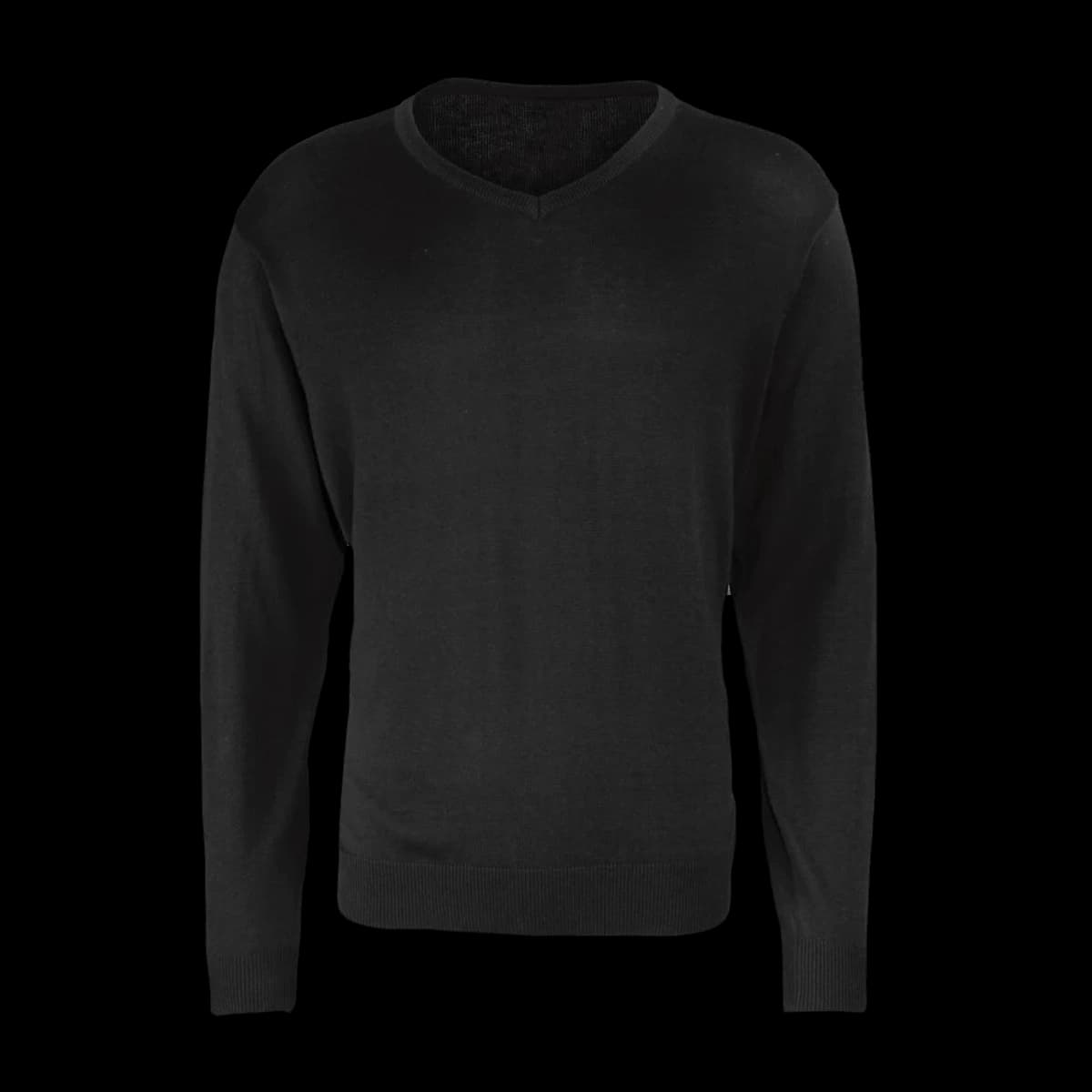 Premier Knitted Cotton Acrylic V Neck Sweater — front