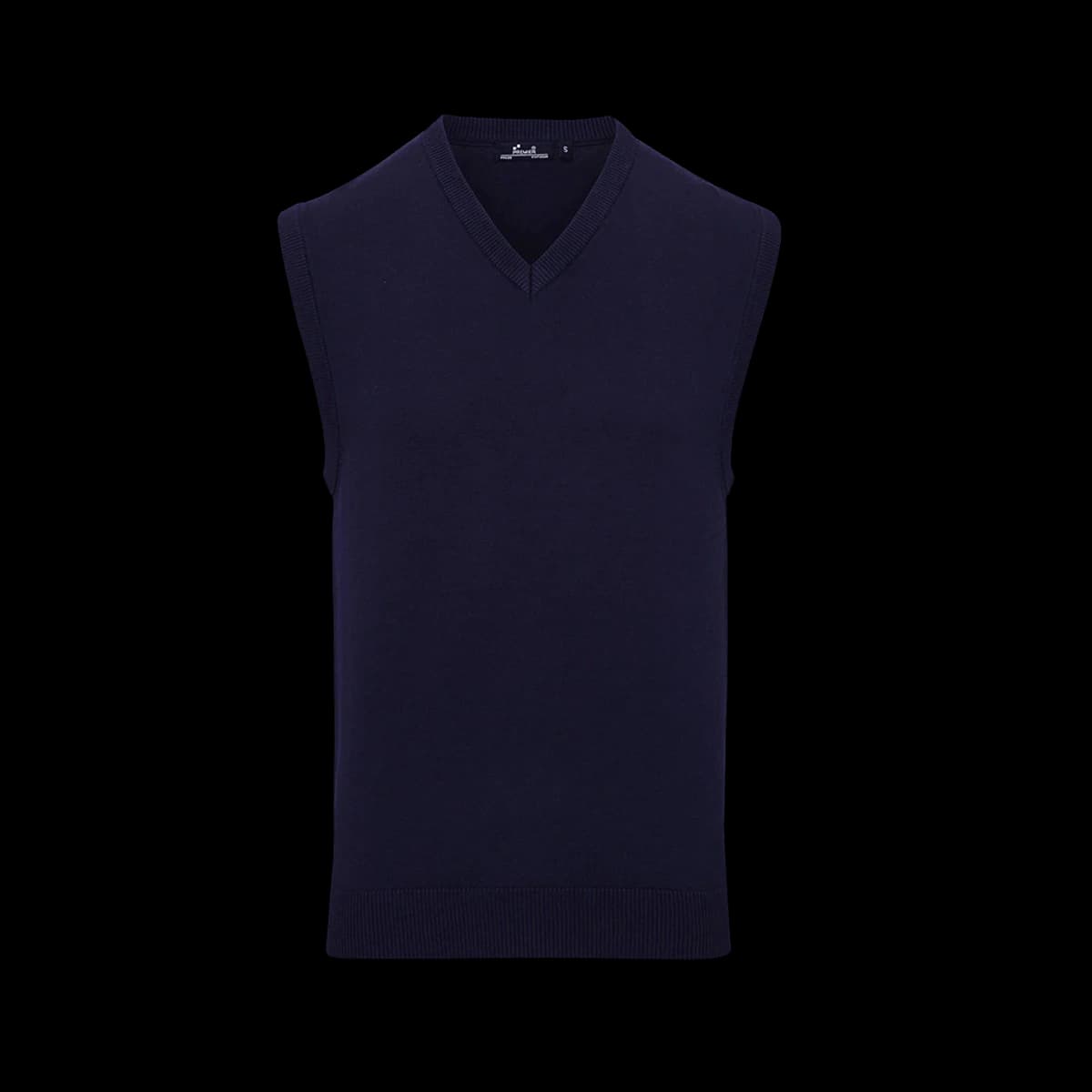 Premier Sleeveless Cotton Acrylic V Neck Sweater — front