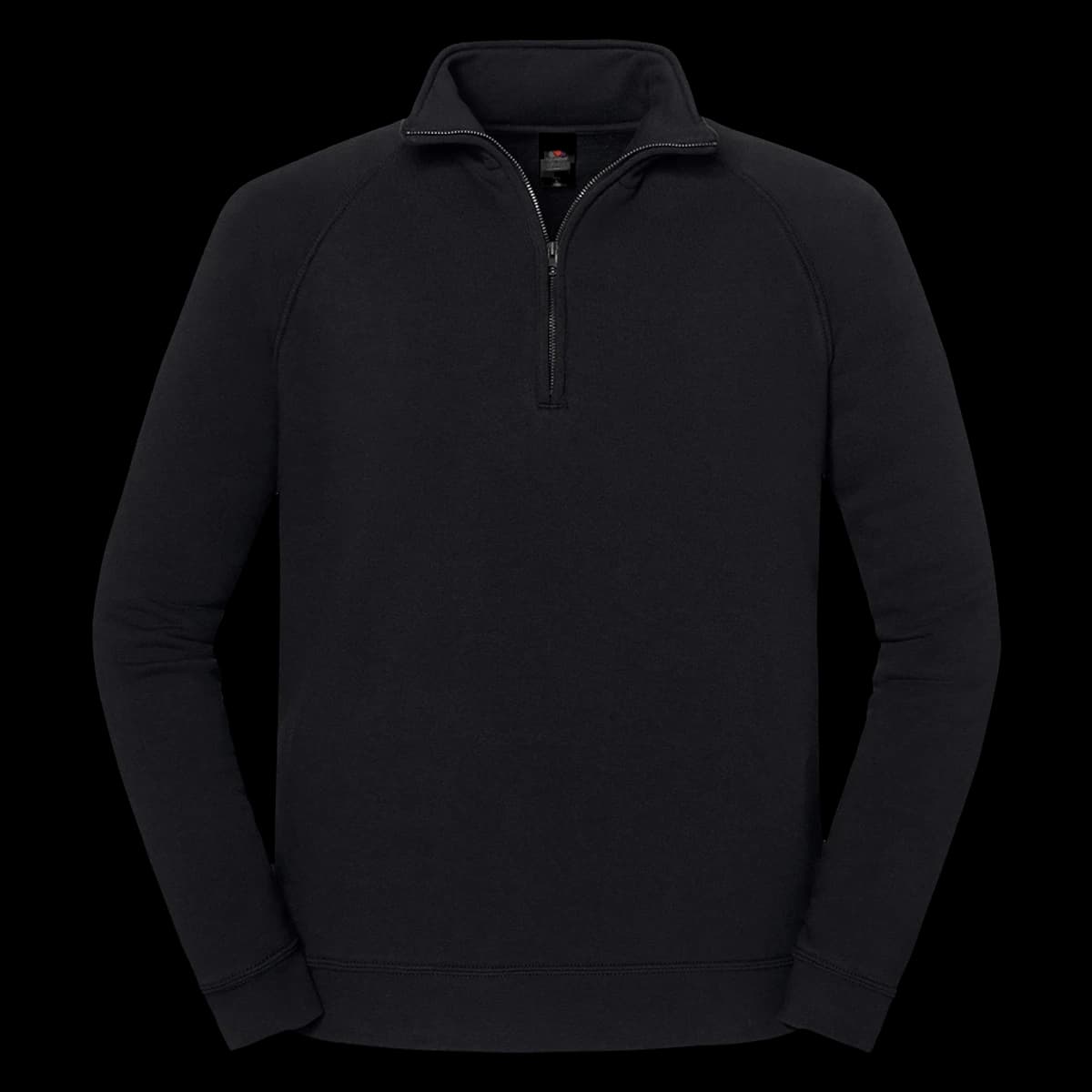 Fruit of the Loom Iconic Premium Zip Neck Sweatshirt — front