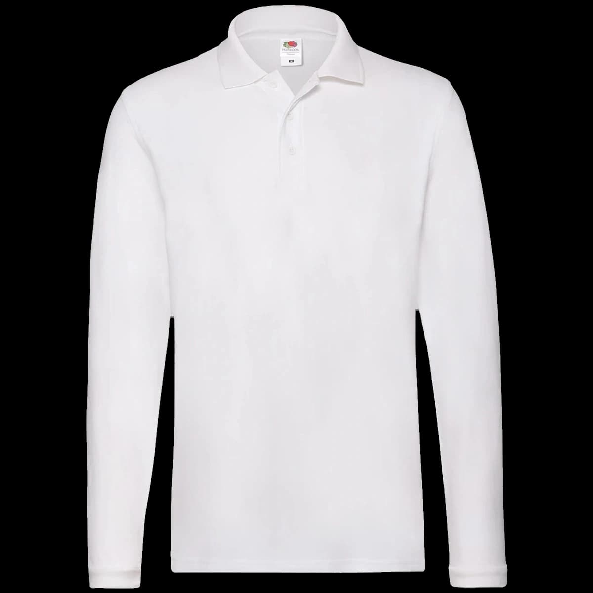 Fruit of the Loom Premium Long Sleeve Cotton Piqué Polo Shirt — front