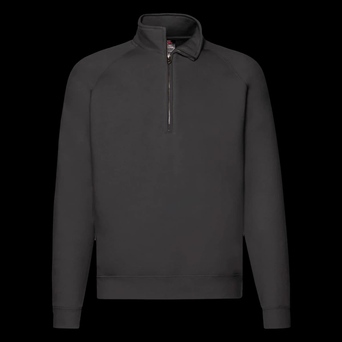 Fruit of the Loom Premium Zip Neck Sweatshirt — front