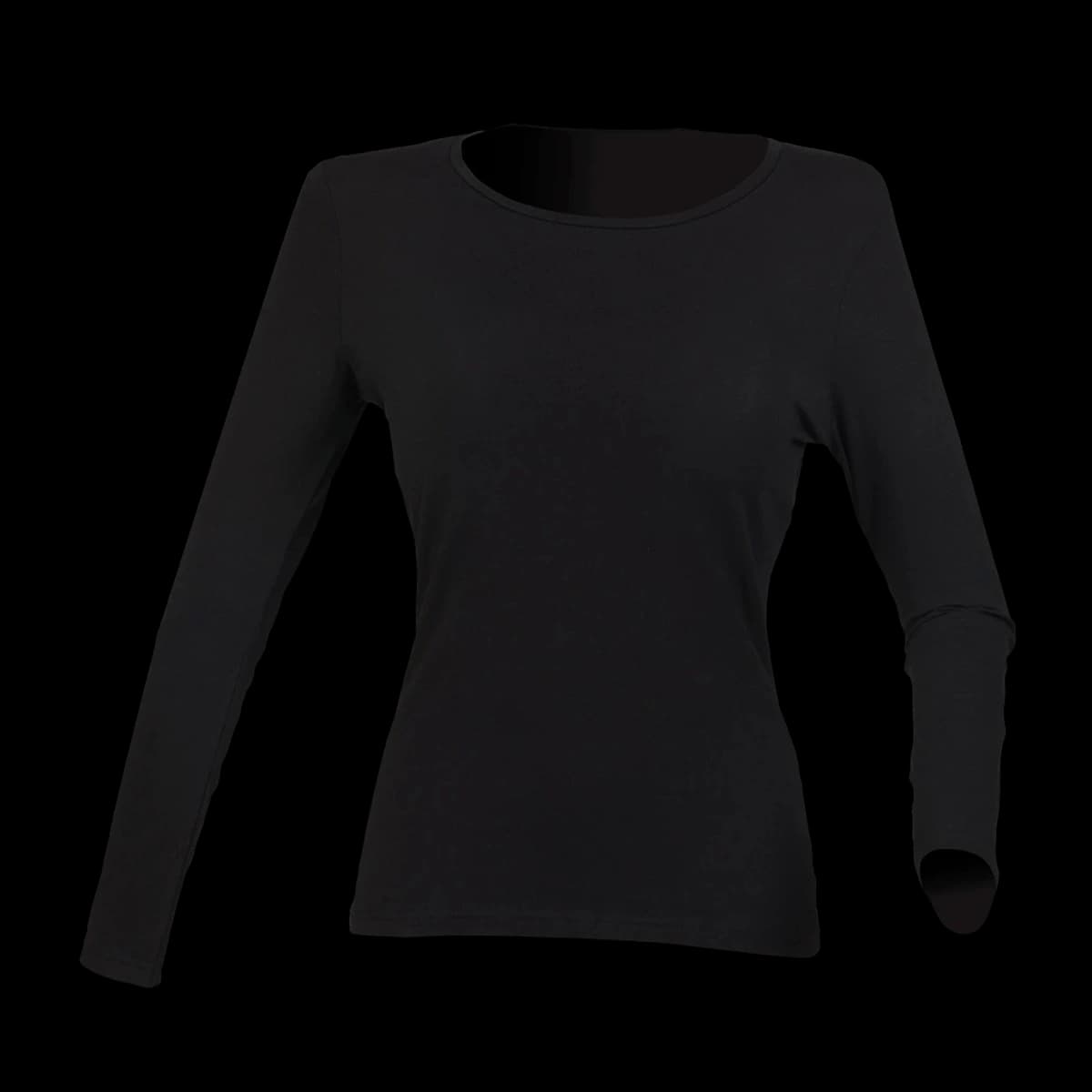SF Clothing Ladies Feel Good Long Sleeve Stretch T-Shirt — front