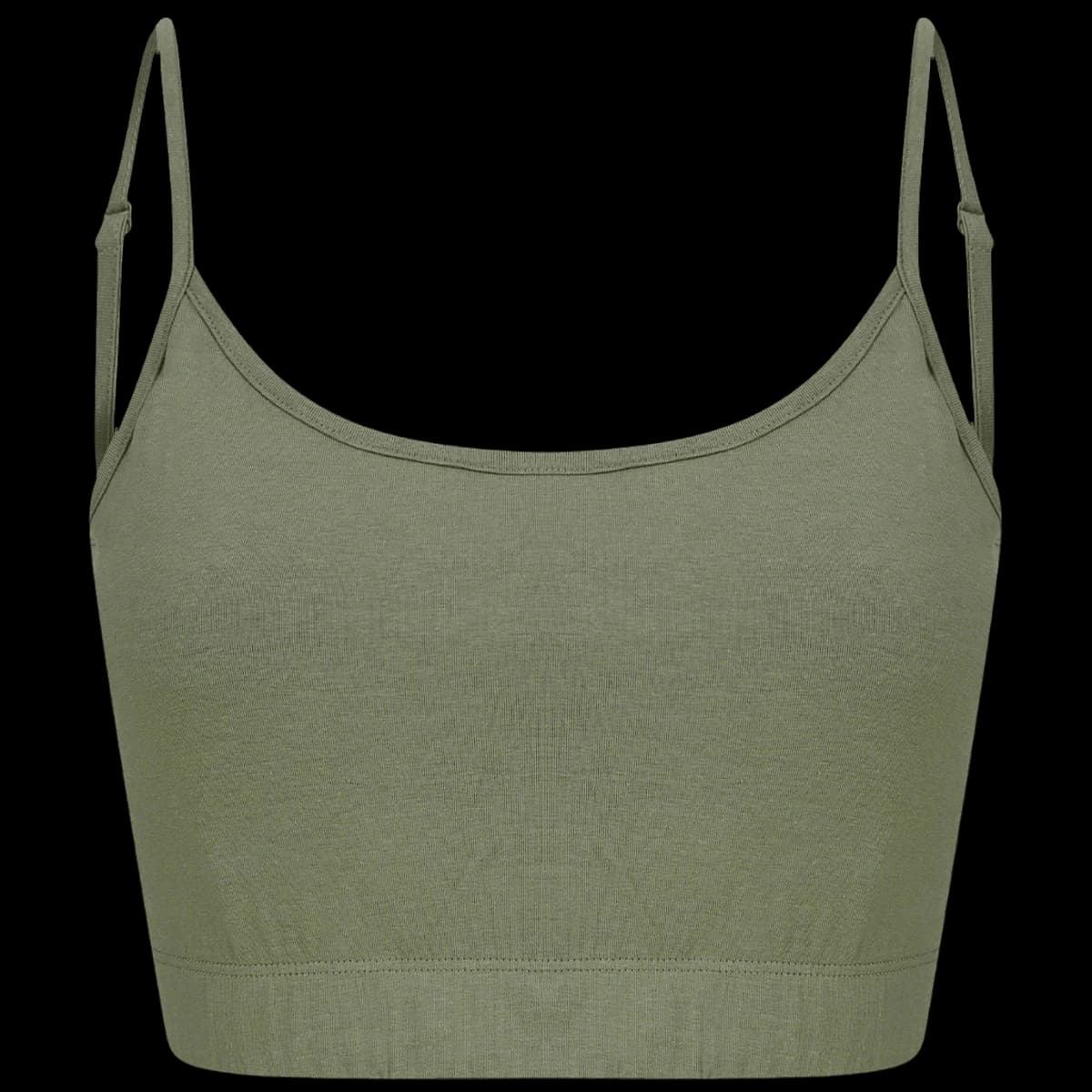 SF Clothing Ladies Sustainable Fashion Cropped Cami Vest Top — front