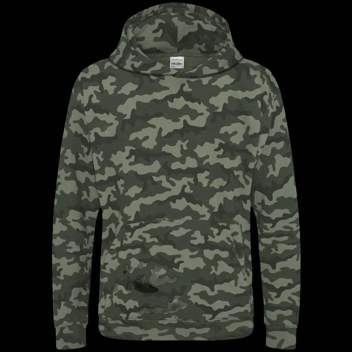 AWDis Kids Camo Hoodie — front