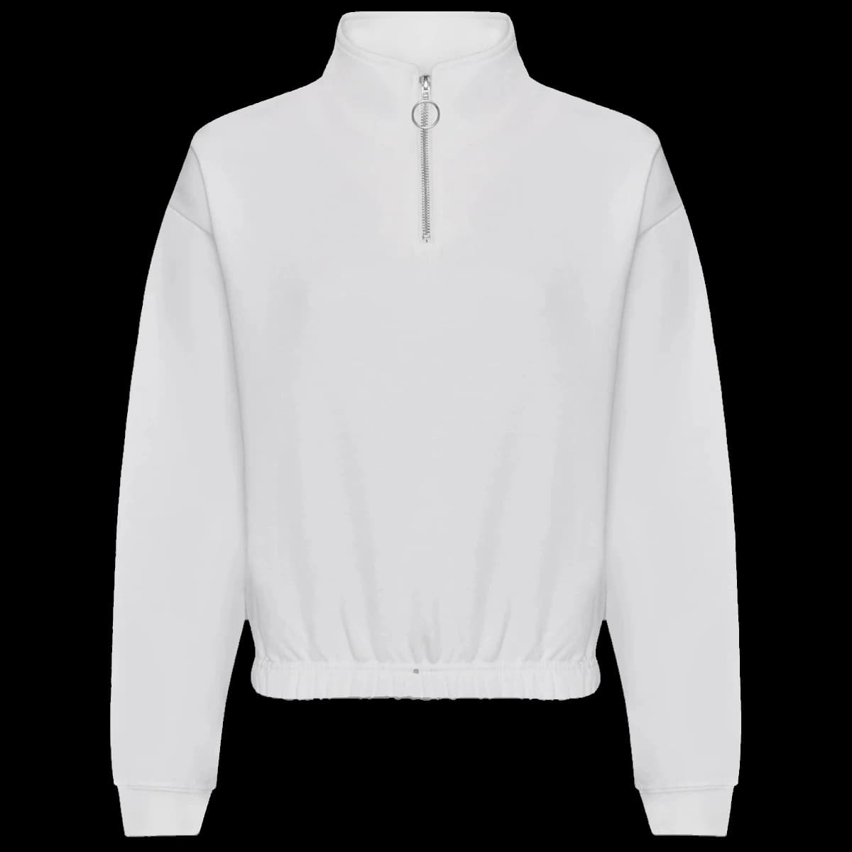 AWDis Ladies Cropped 1/4 Zip Sweatshirt — front