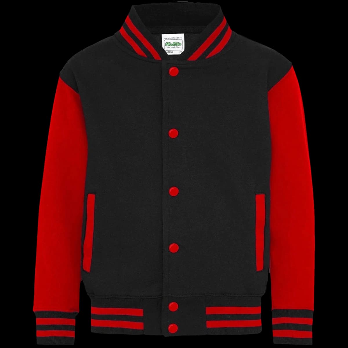 AWDis Kids Varsity Jacket — front