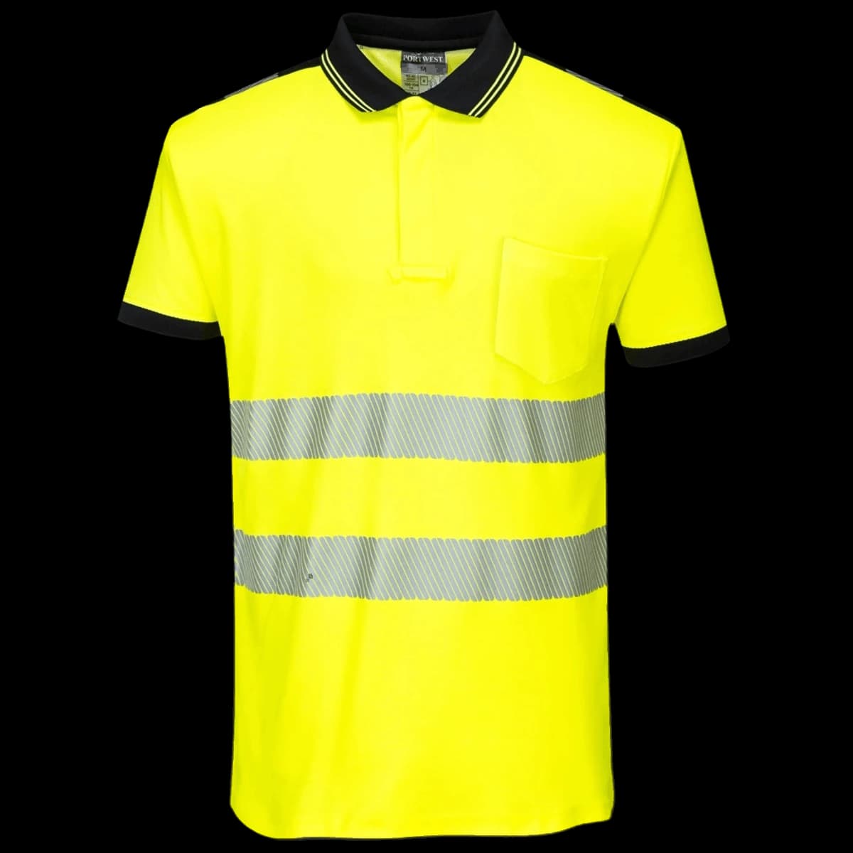 Portwest PW3 Hi-Vis Polo Shirt — front
