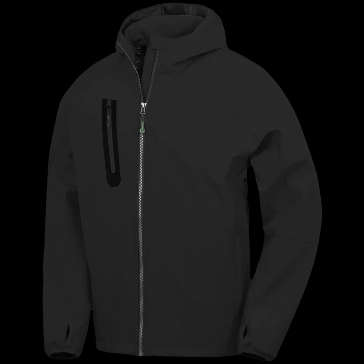 Result Recycled Three Layer Printable Hooded Soft Shell Jacket — front