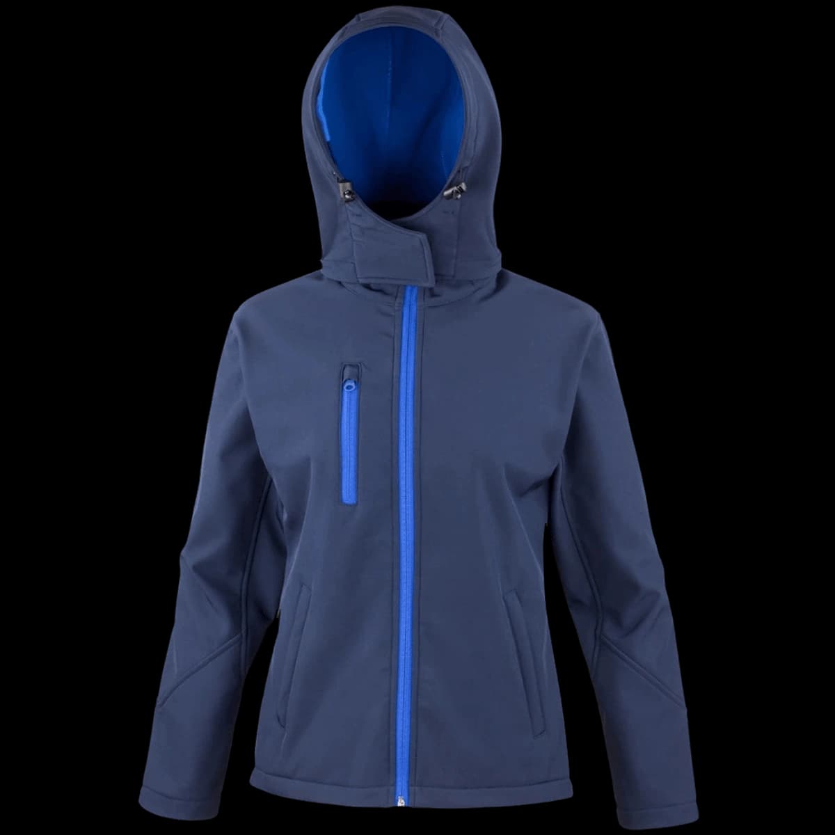 Result Core Ladies Hooded Soft Shell Jacket — front