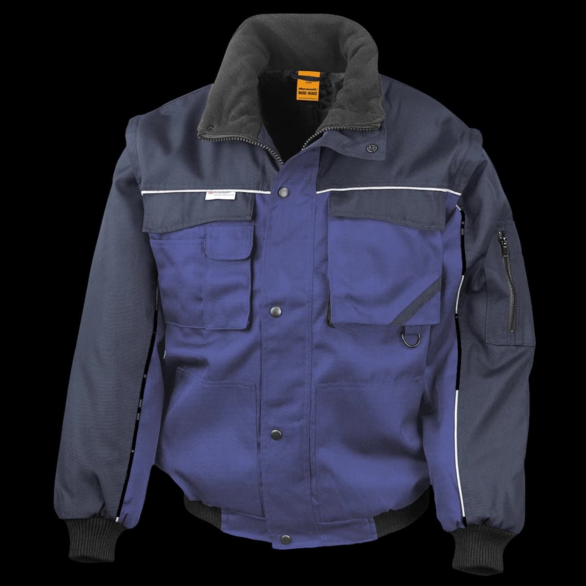 Result Work-Guard Zip Sleeve Heavy Duty Jacket — front