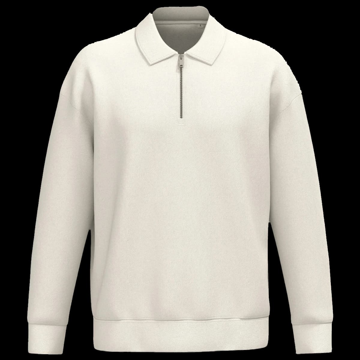Native Spirit Unisex 1/4 Zip Sweatshirt with Polo Collar — front