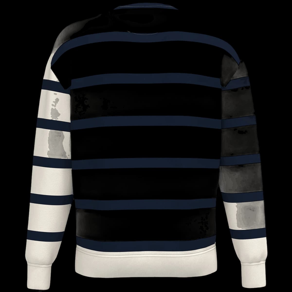 Native Spirit Unisex Striped Crew Neck Sweatshirt — back